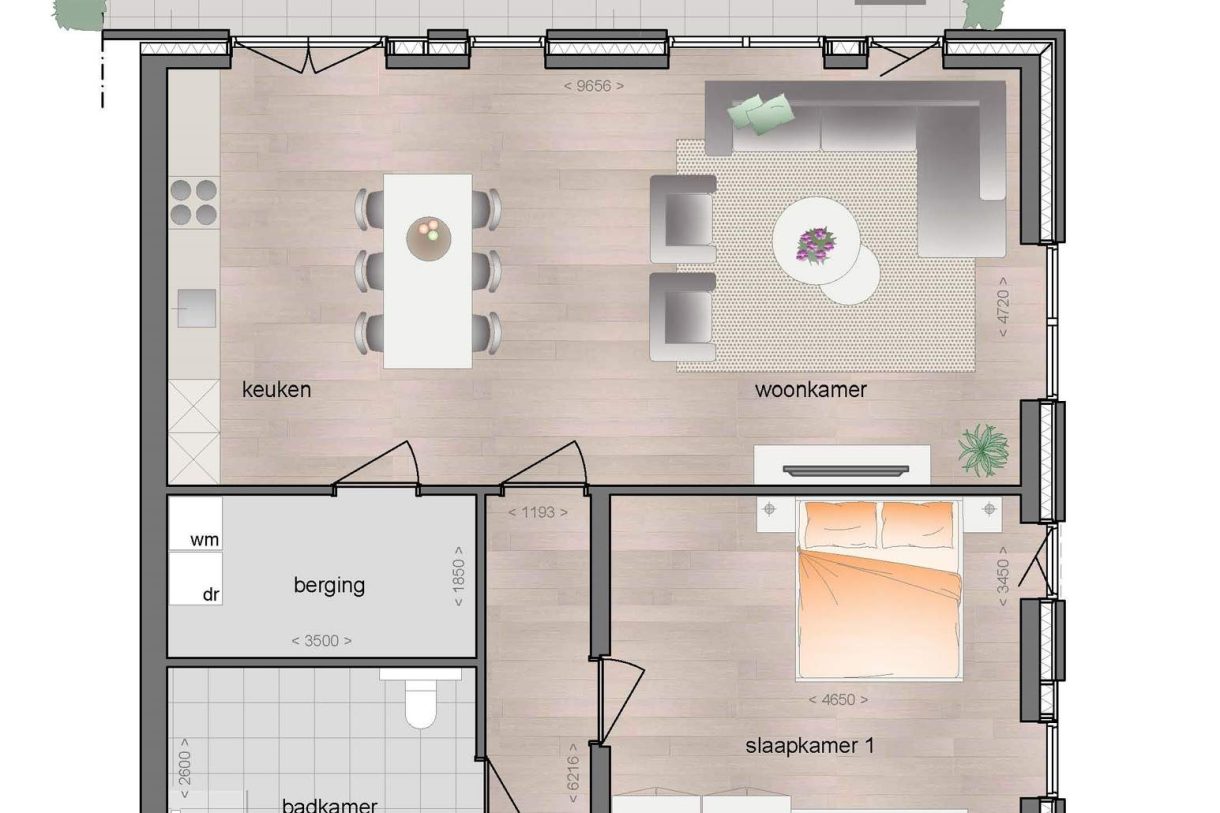 Te Koop: Foto Appartement aan de Begane grond ruim appartement met terras 5 in Molenhoek